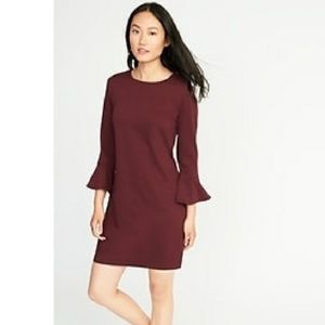 OLD NAVY BELL SLEEVE PONTE DRESS